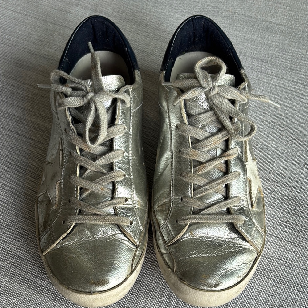 Golden Goose Silver Sneakers - Picture 5 of 10
